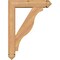 Ekena Millwork Funston Arts and Crafts Smooth Bracket w/ Offset Brace, Western Red Cedar, 5 1/2"W x 22"D x 30"H BKT0604X22X30FST03SWR - alternate 2